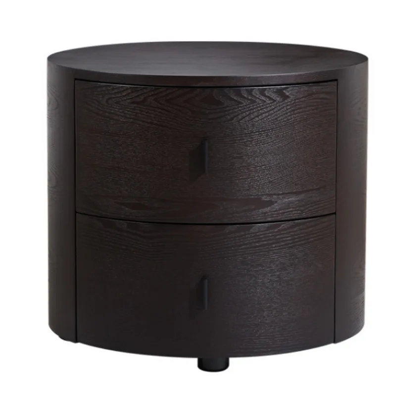 

Modern minimalist round bedside table, bedroom Italian minimalist bedside table