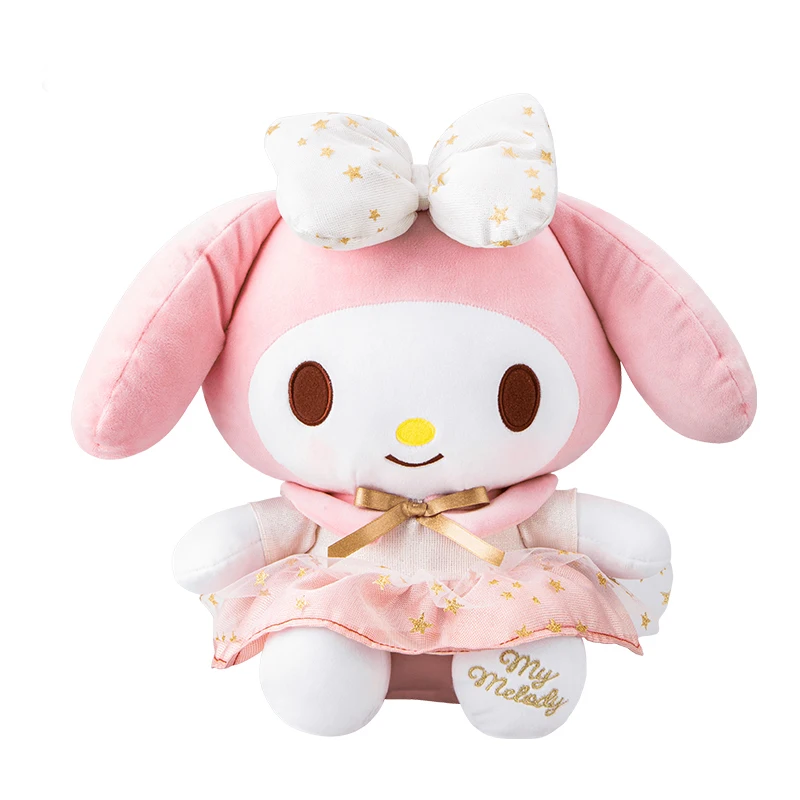 Disney Kawaii Melody Plüschtier Anime Puppe Schlüsselanhänger Cartoon & süßer Rucksack Anhänger Kinderspielzeug Weihnachtsgeschenk