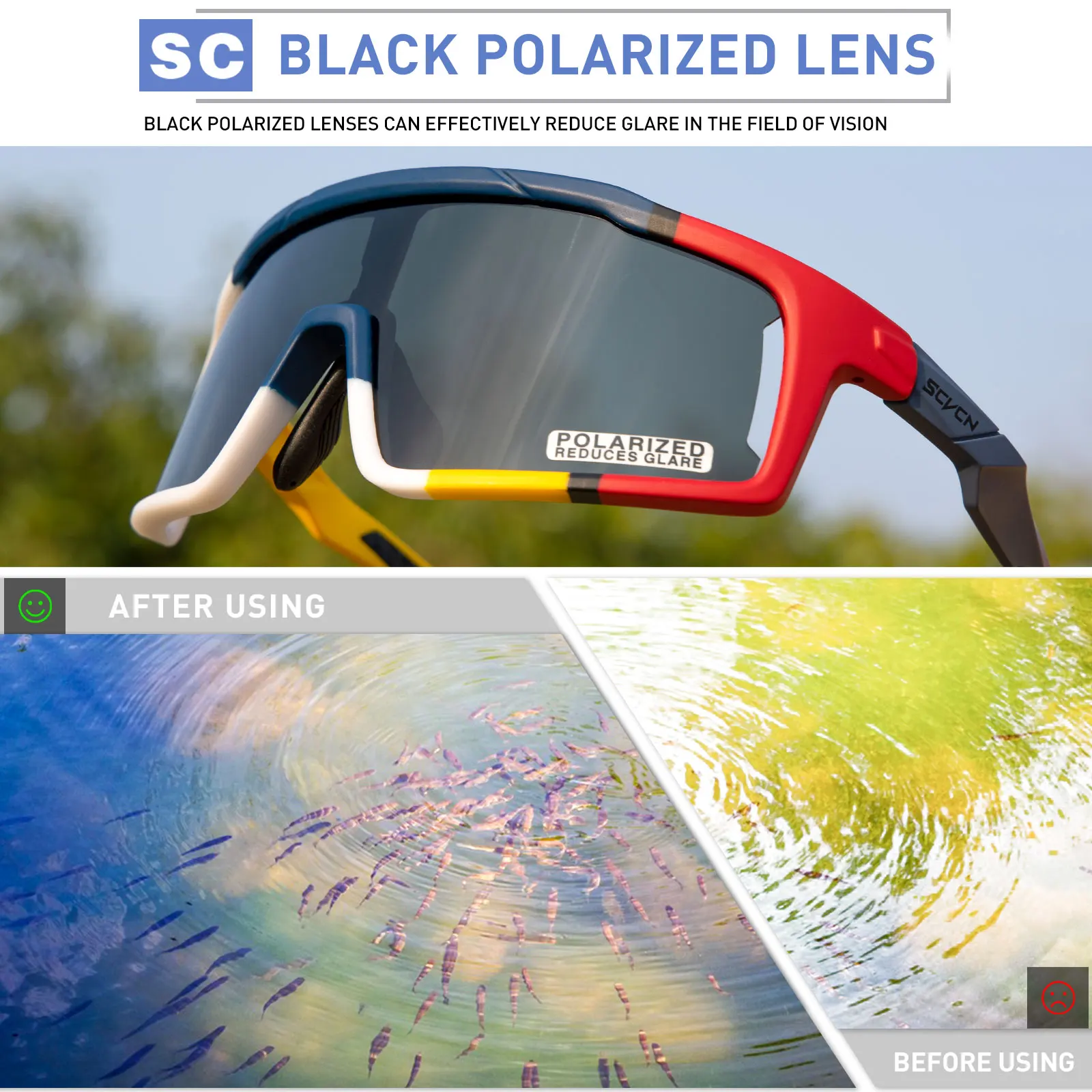 Neue SCVCN Radfahren Gläser Sport UV400 Fahrrad Sonnenbrille Männer MTB Bike Outdoor Radfahren Sonnenbrille Frauen Straße Fahrrad Gläser