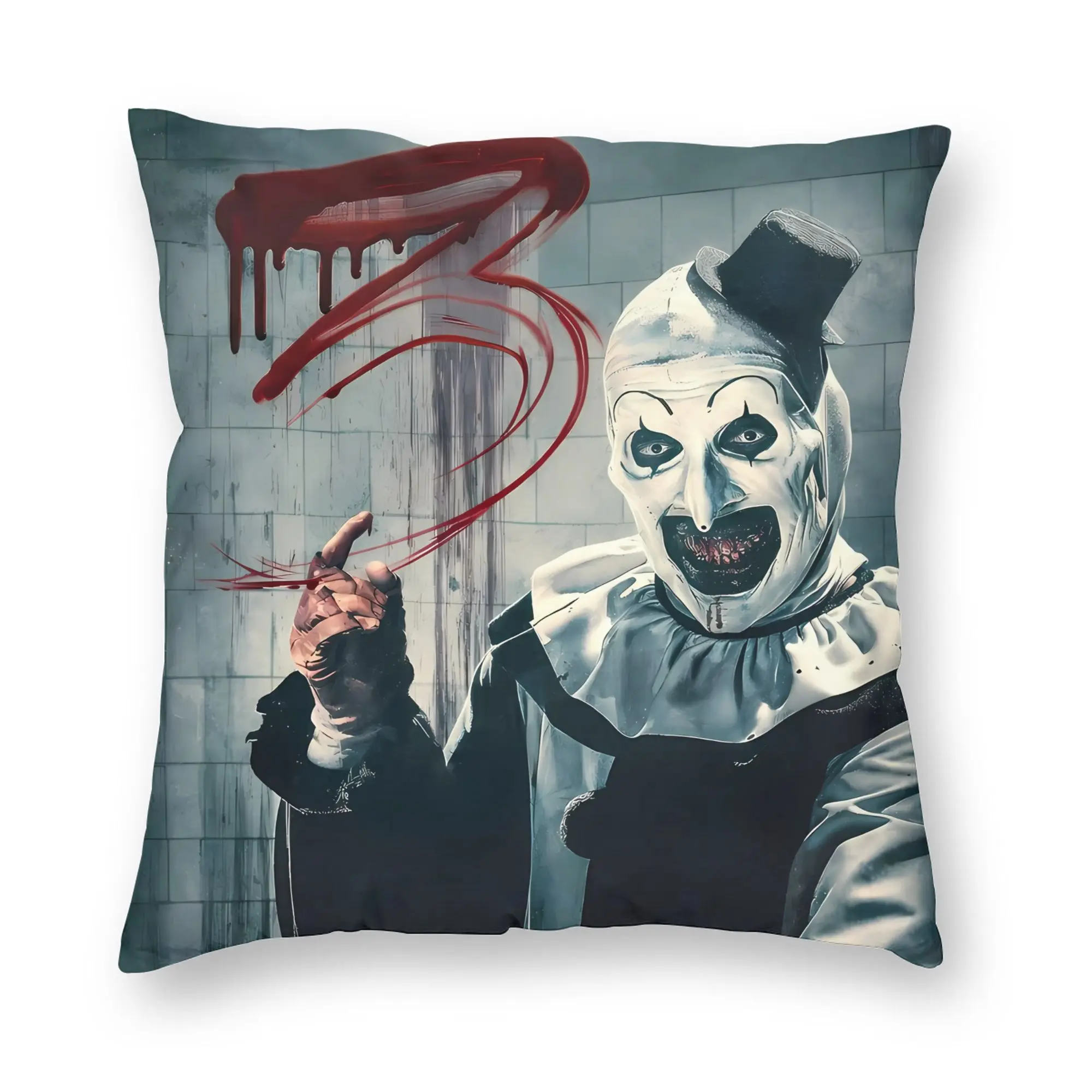 Terrifier Movie Pillow Cover  Novelty Pillow Case For Office Car Home Decor Square Pillowcases Gift