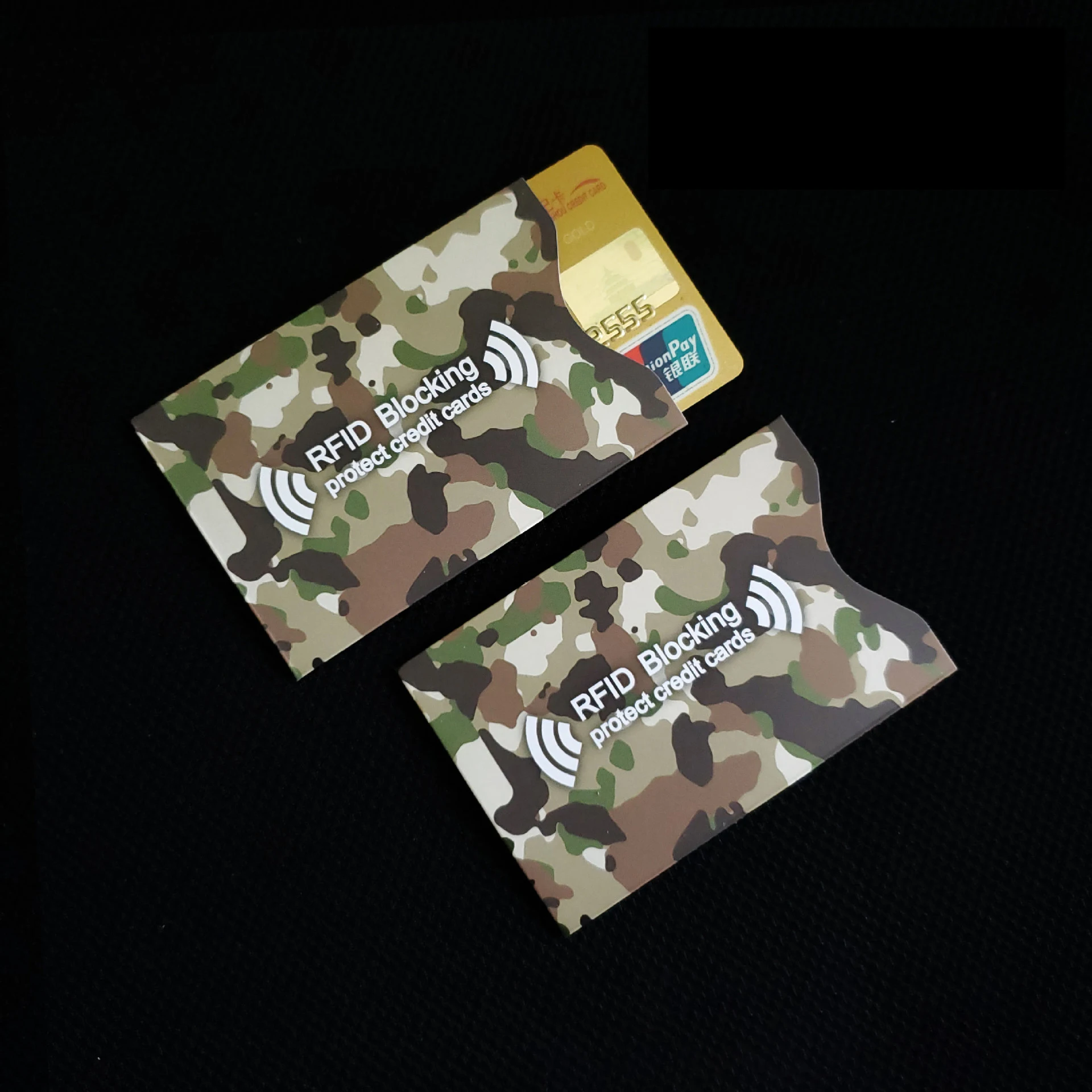 RFID Credit Card Protector Blocking Cardholder Sleeve Skin Case Covers Protection Bank Card Case Identity Theft Prevention Case