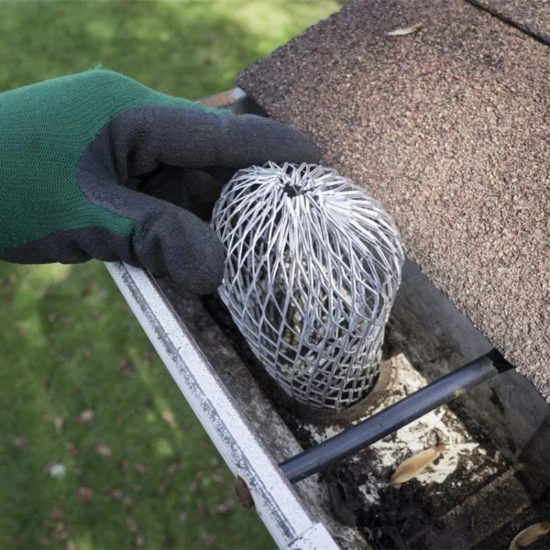 Roof Gutter Filters Universal Aluminum Wire Filter Strainer Expandable Mesh Trap Guards Pipe Preventing Blockage Leaves Debris