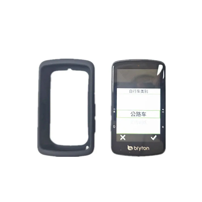 Siliconen Zachte Rand Shell Beschermhoes Screen Protector Film Cover Voor Bryton Rider S810/S510 GPS Fiets Computer Frame huid