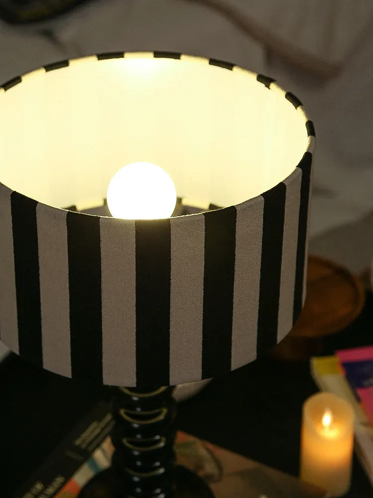 Texture striped decorative desk lamp bedside study entrance desktop desk lamp
