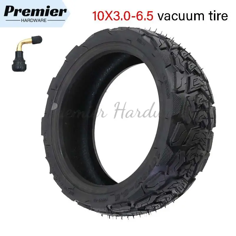 Scooter elétrico 10x3.0-6.5 pneu a vácuo em forma de coração off-road 10 polegadas à prova de explosão engrossado resistente ao desgaste pneu sem câmara de ar