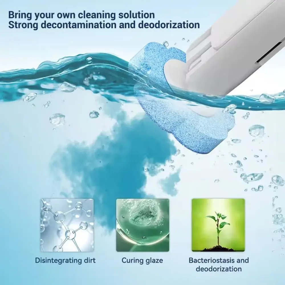 6Pcs Wall-mounted Disposable Toilet Brush Dissolving No Dead Angle Toilet Cleaning Stick Deodorization view 4