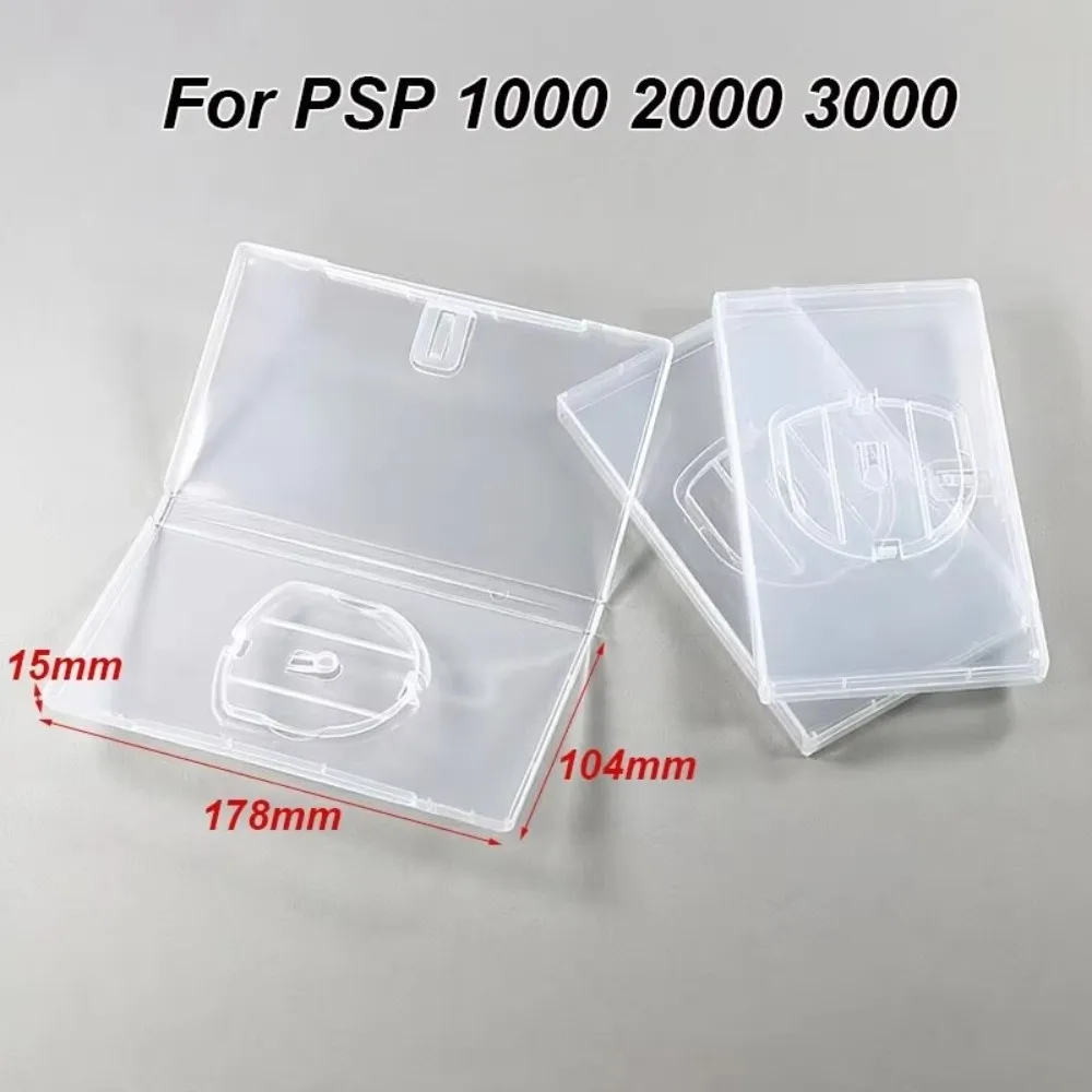 Portable Clear/Blue UMD Game Storage Case Plastic Replacement Game Box Holder Shell Box For PSP 1000/2000/3000 & PSV 1000/2000