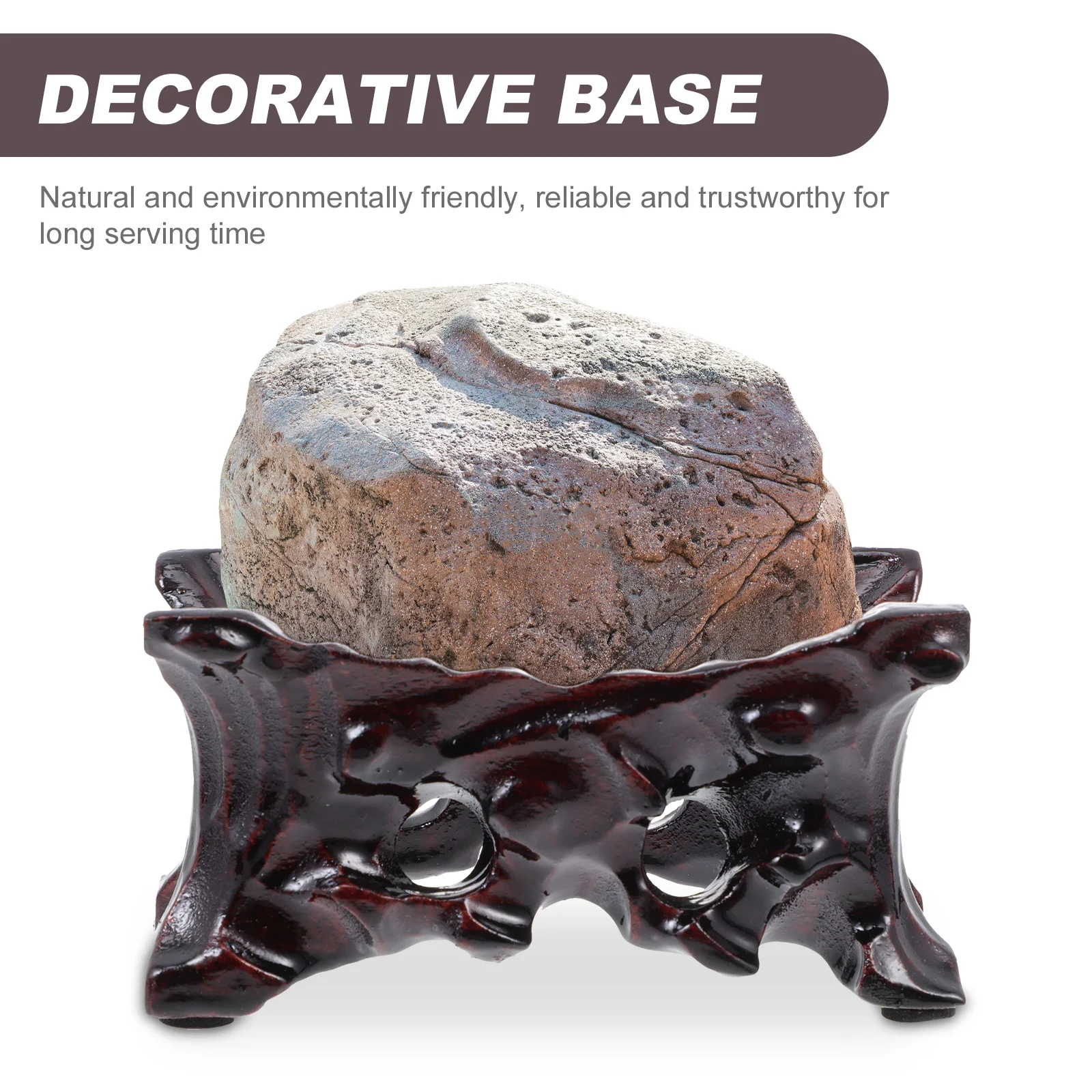 

1pc Root Carving Base Wooden Craft Adornment For Crystal Ball Display Stand Decorative Stone Holder Vintage Desktop Art Decor