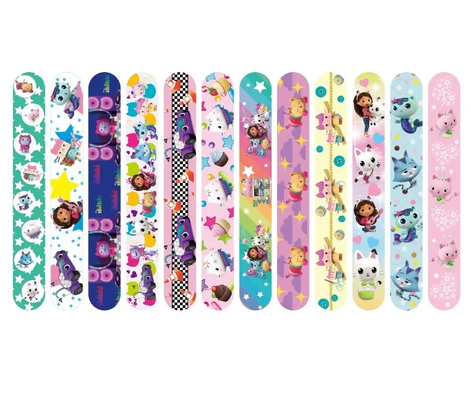 غابي دمية حفلة عيد ميلاد هدية سلسلة صفعة سوار بولي كلوريد الفينيل المفاجئة دائرة الكرتون بات دائرة سوار الأطفال متعة الهدايا المفضلة