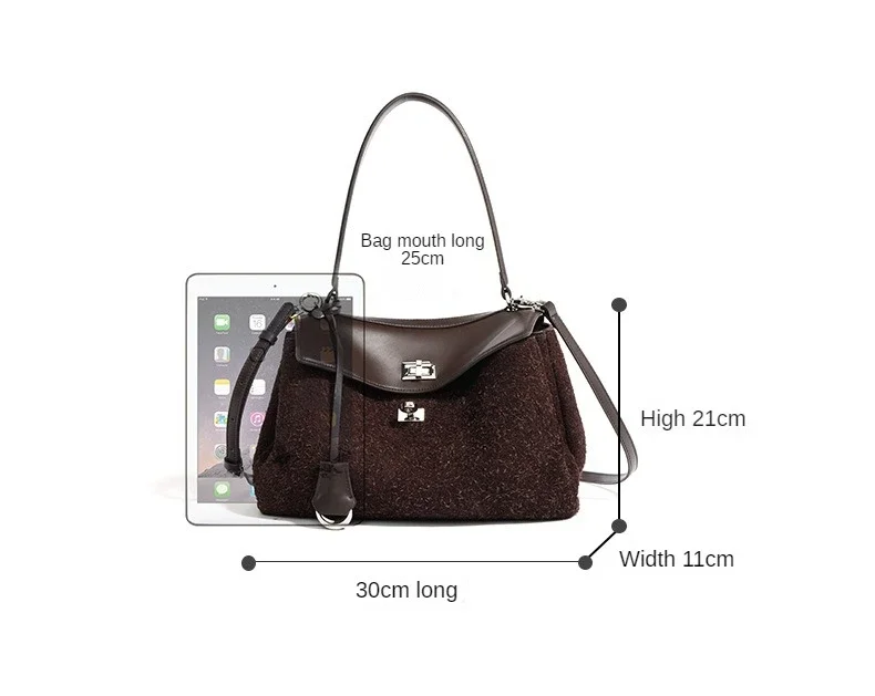 Elegant and Fashionable Shoulder Bag - 2024 New Rodeo Autumn and Winter Women's Handbag  Designer Bag