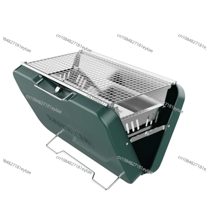 Cross-border Outdoor BBQ Grill, Portable Grill Charcoal Firewood Portable Folding Grill Set