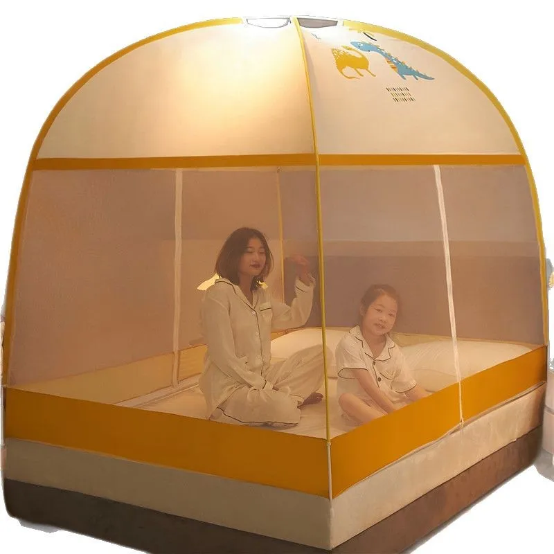 Portable Mosquito Net 1.5m 1.8m Bed No Assembly Pop Up Canopy for Camping Dorm 4