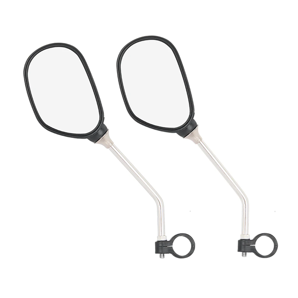 Pair Bike Rearview Mirror Safety Bicycle Rear View Glass Mirrors Adjustable Cycling Rearview Left Right Mirror