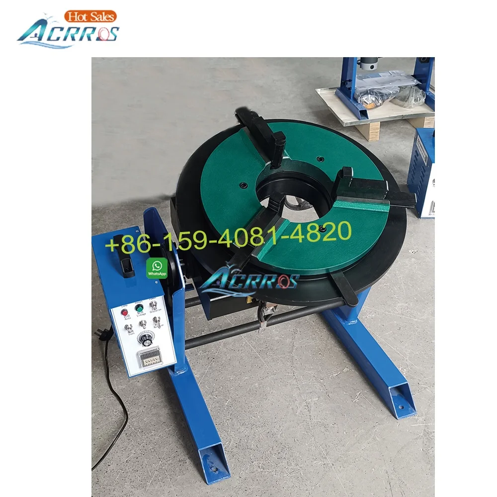 

Вертикальный поворотный сварочный позиционер с отверстием 170 мм, диаметр стола 500 мм, грузоподъемность 300 кг