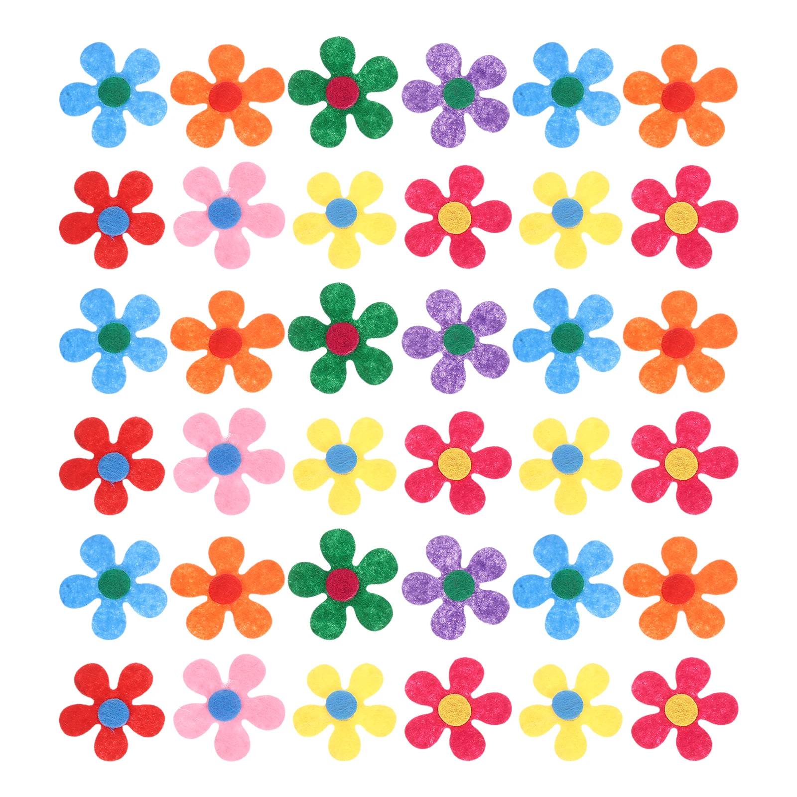 

200pcs Flower Decoration Craft Small Fabric Flowers Flowers Fabric Cloth Colors DIY Projects Storage Jar Decor