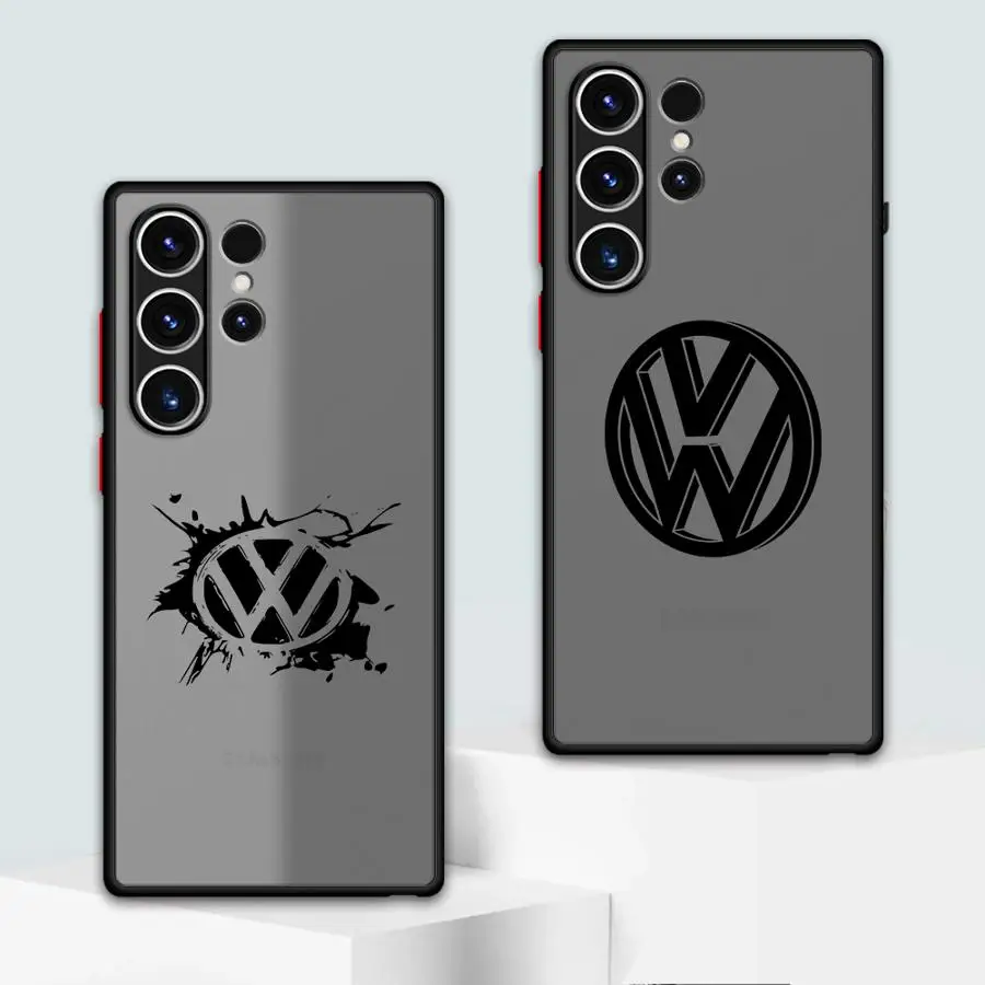 V-olks-wagen VW Car Phone Case for Samsung for Galaxy S25 S24 S23 Ultra S20 S24 FE S24 S22 Plus S23 S20 Ultra Cover