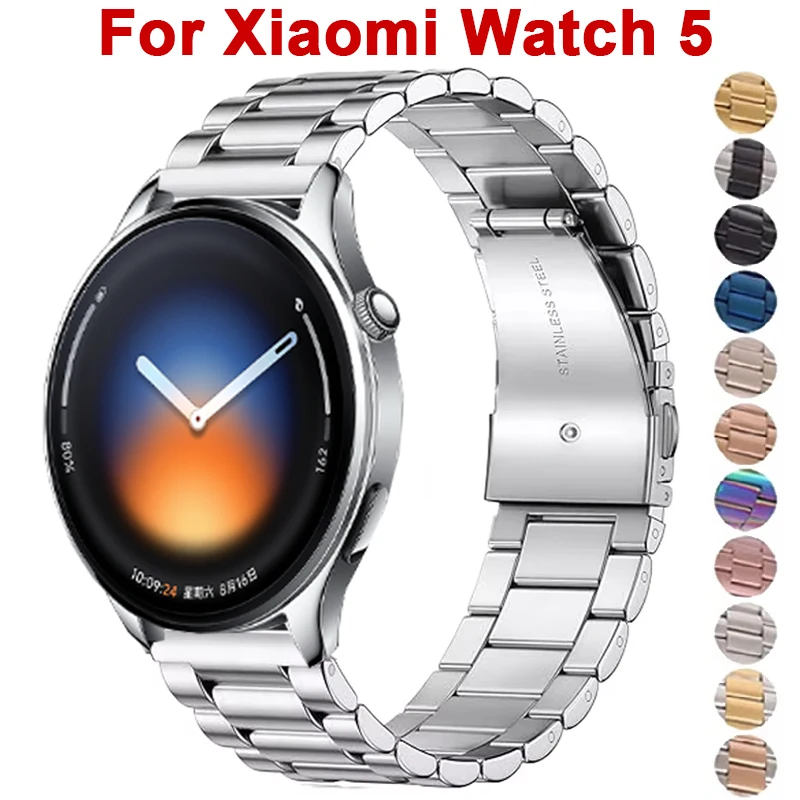Metall-Uhrenarmband für Xiaomi Watch 5 22mm Edelstahl-Armband für Xiaomi Watch S4 S3 S2 S1 Pro Active Color 2 Sport-Armband