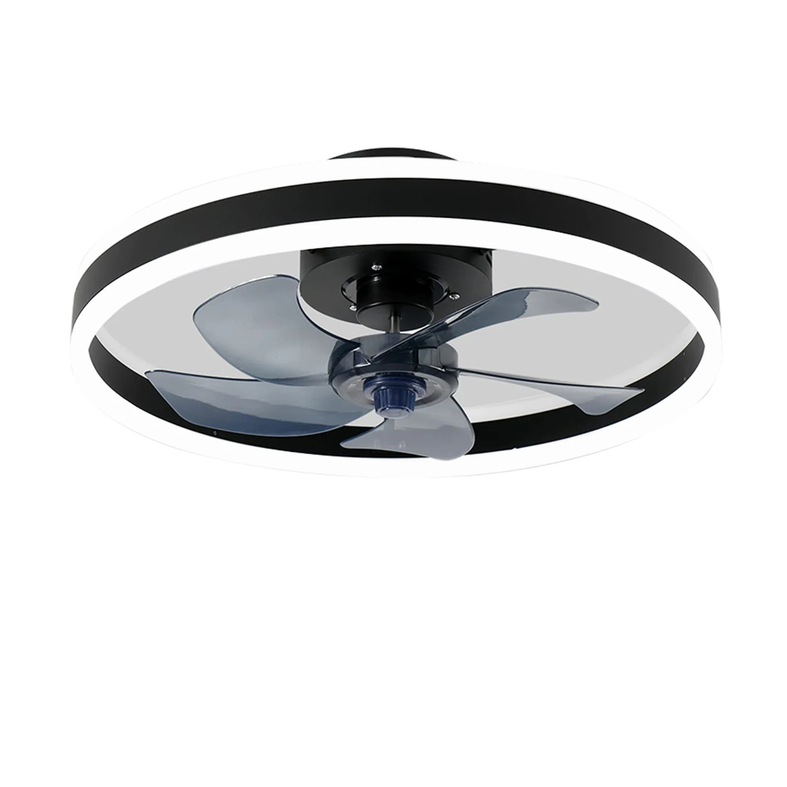 Jelena ronde plafondventilator verlichtingsarmaturen met afstandsbediening slaapkamer woonkamer eetkamer woondecoratie moderne slimme LED-lampventilator - afbeelding 2