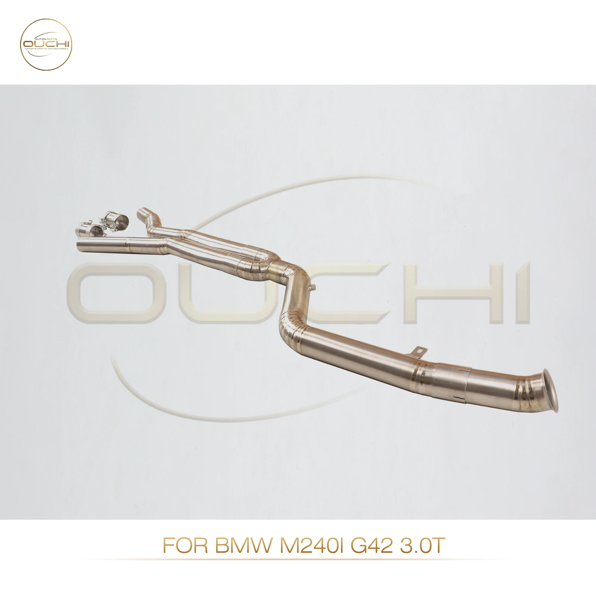 Performance Middle Pipe For BMW M240i G42 3.0T OUCHI titanium alloy Exhaust System Race Tube Car Accessories