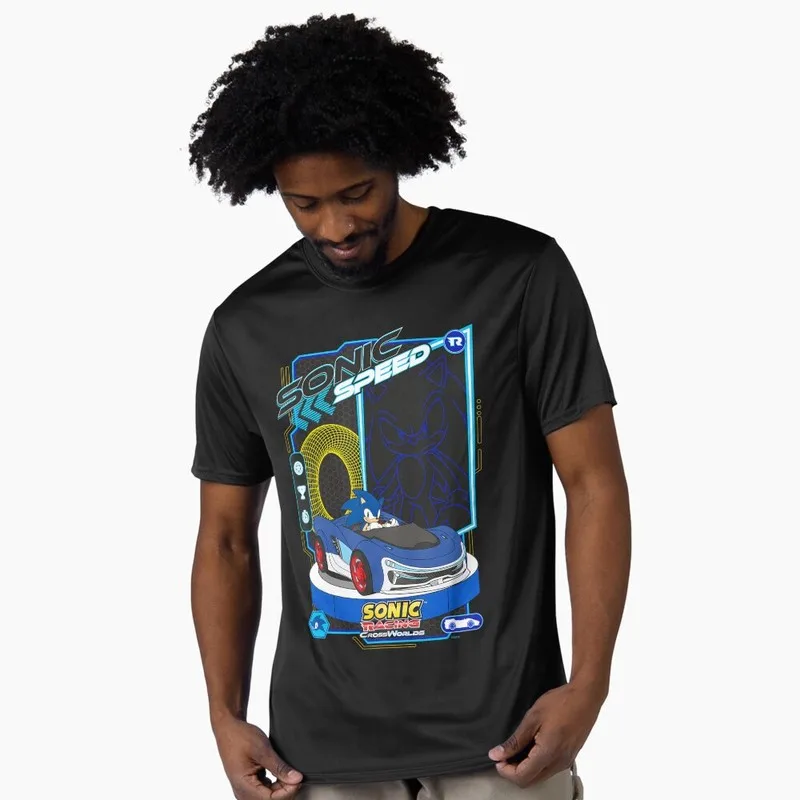 90s Cartoon Series Cute Sonic The Hedgehog Shadow Gift t shirt 0603 Vintage Racing Anime Graphic Tee Y2K clothes US Size S-6XL