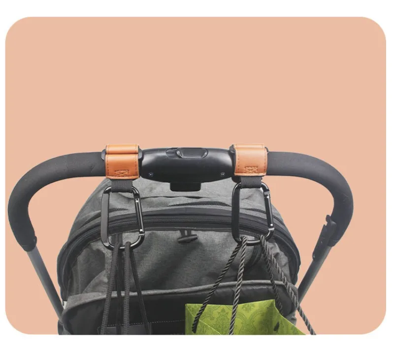 Universelle Kinderwagen-Haken-Clips, Robuster Hängeorganizer für Wickeltaschen, Geeignet für Kinderwagen, Einkaufswagen, Autositze, Babyträger – Detail 12