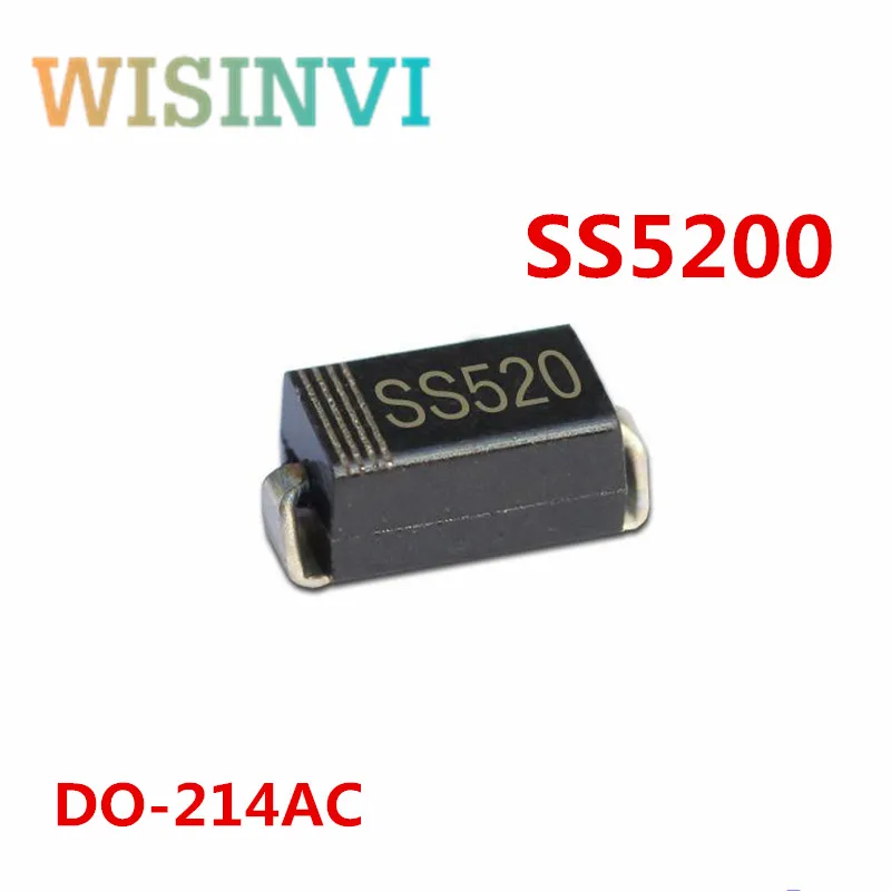 50pcs  SS34F SS34  SS24  SS14  SS210 SS2200  SS310  SS12 SS16T3G  SMA DO-214AC SMD Schottky Barrier Rectifier Diode