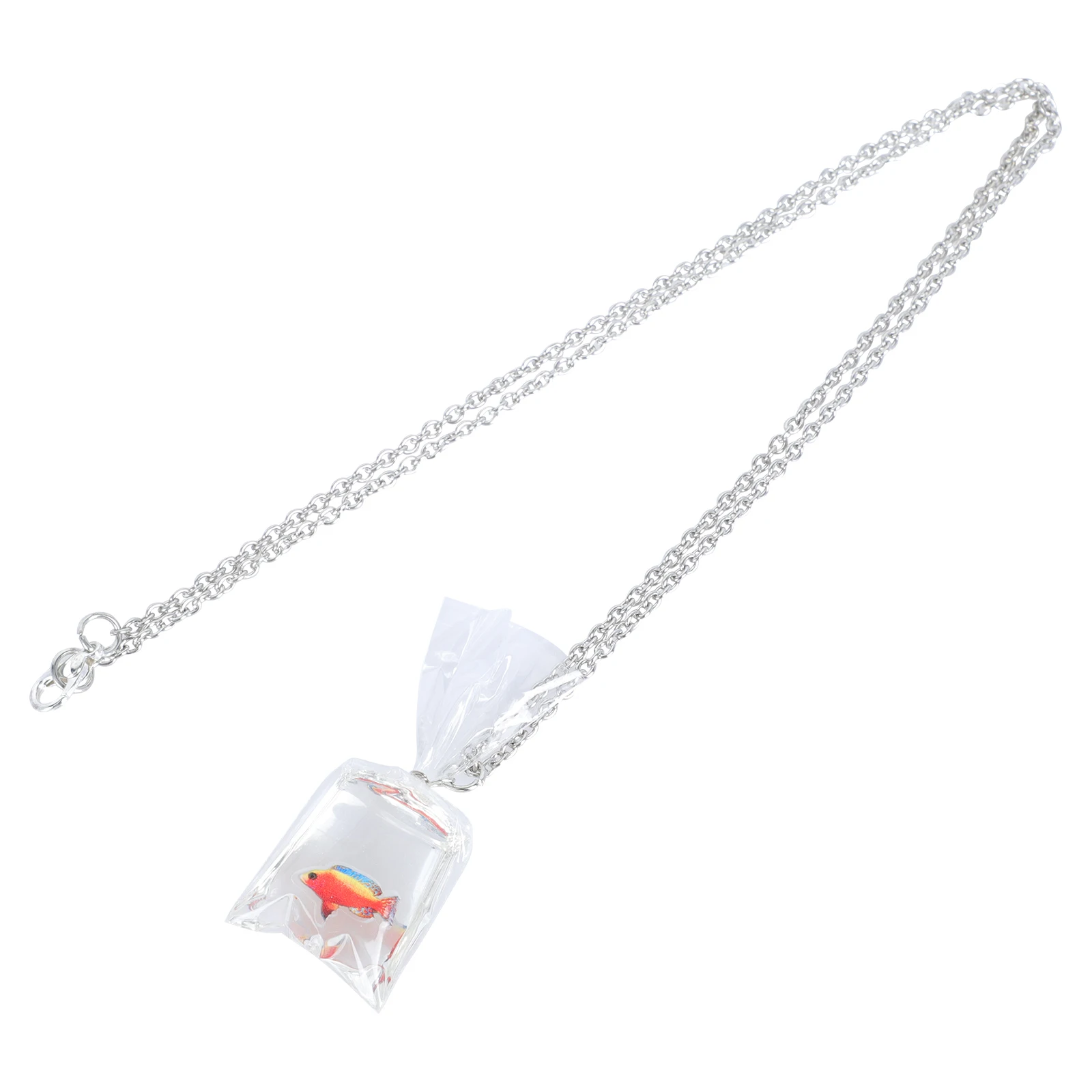

Goldfish Necklace Resin Chain Clavicle Jewelry Pendant Matching Accessories Gift Box Party Supplies