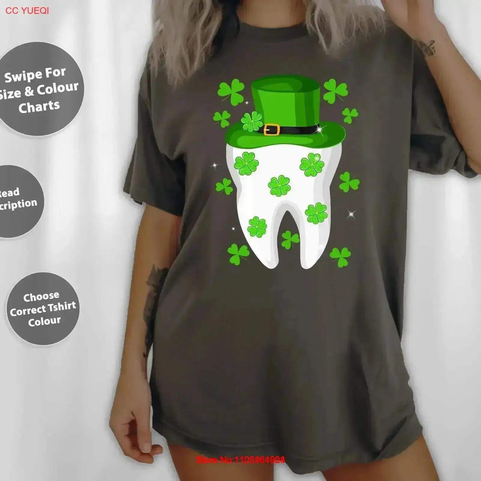 مضحك طبيب الأسنان أخصائي صحية سانت باتريك يوم الجني الأسنان تي شيرت SweaT حمل حقيبة 136145 خمر غسلها الشارع الشهير لينة أوم