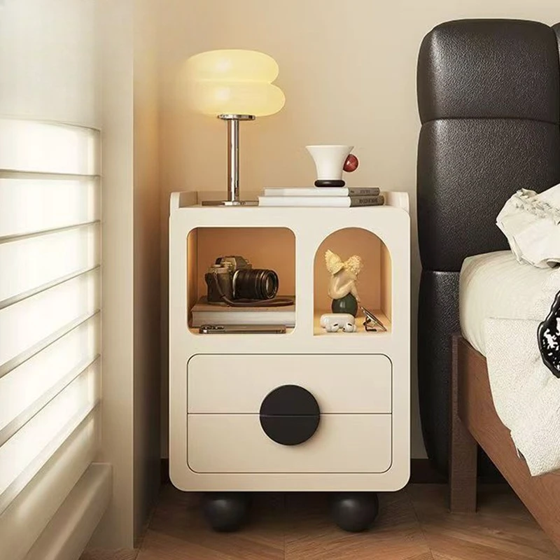

One piece of delivery, simple modern narrow side bedside table, solid wood bedside cabinet, small minimalist locker, wholesale s