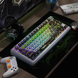Original INCOMING ATMOSPHERE Theme Keycap Set 122-Key Translucent ASA Profile PBT+PC Dye Sublimation Mechanical Keyboard Keycaps