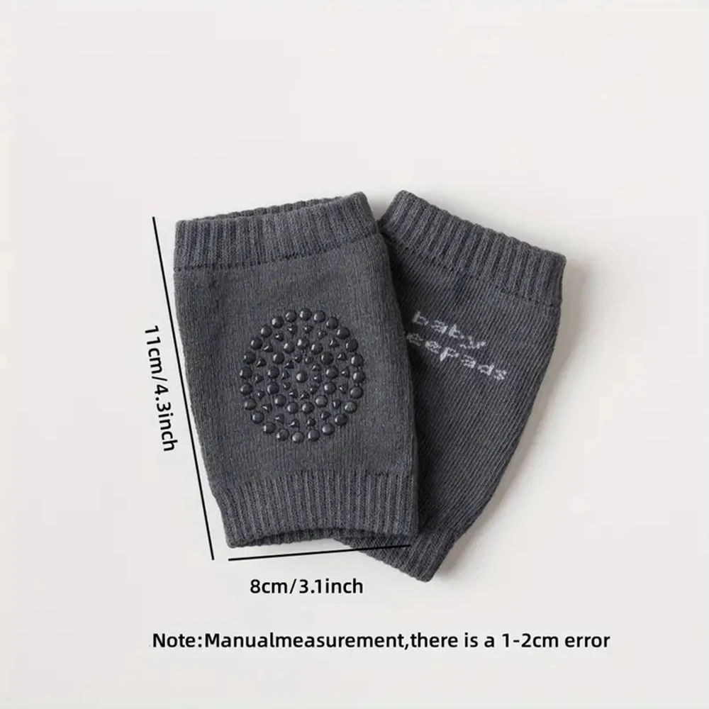 1Pairs Baby Knee Pads Toddler Crawling Anti-Slip Solid Infant Boys Girls Elbow Cushion Pad Safety Protector Toddler Leg Warmer