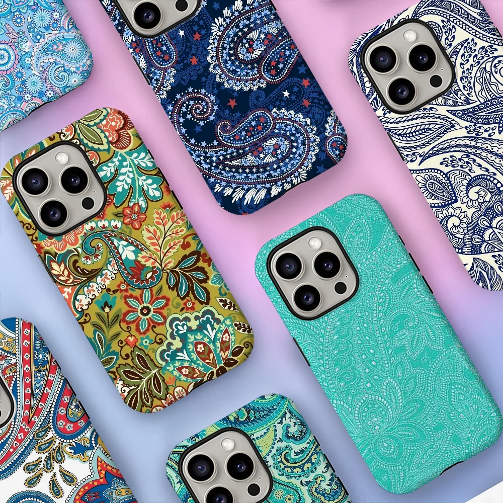 Funda de teléfono con flor de anacardo Vera Bradley, carcasa de película para IPhone 16 15 14 13 12 11 Pro Max Plus