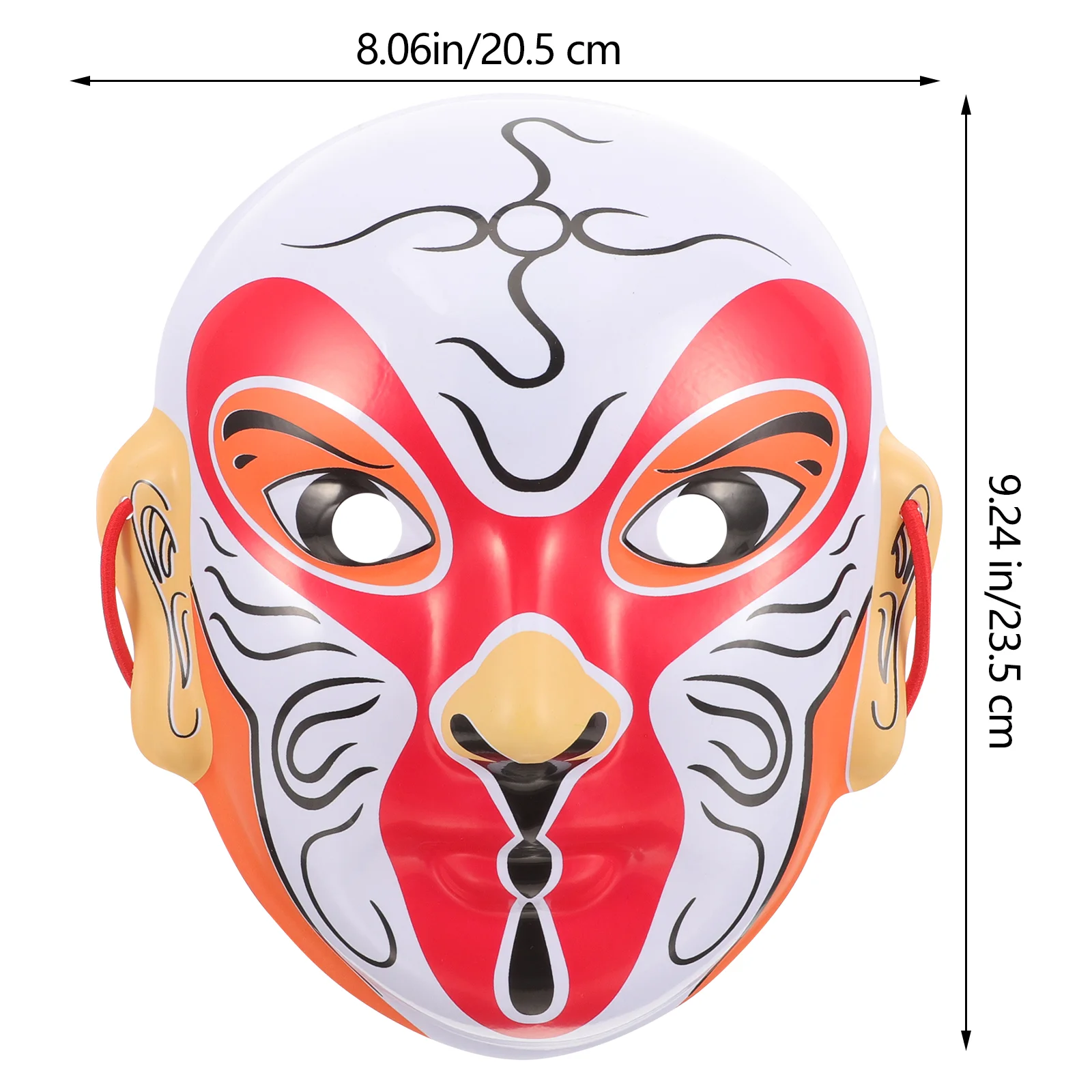 Peking Opera Face Changing Mask Sun Wukong Plastic Cosplay Decorative Chinese for Chic Party Halloween