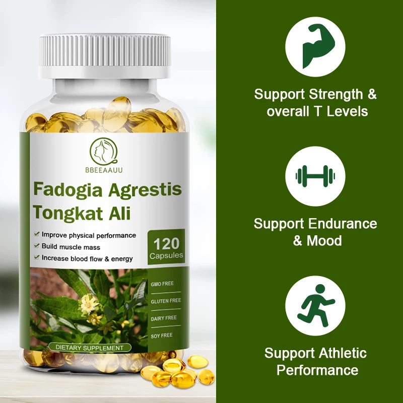 BBEEAAUU Plant Extract Capsule Fadogia Agrestis Extract for Male Health Immune,Fatigue Emotional,Stimulating &Energy Support