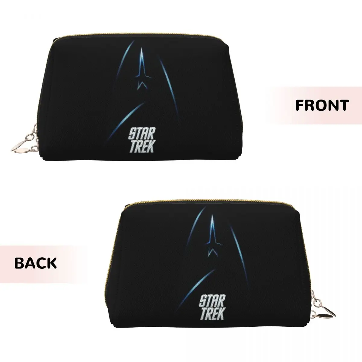 Star Treks Science Fiction TV Series  Women Cosmetic Bag Travel Makeup Organizer Pouch Toiletry Storage Dopp Kit Case