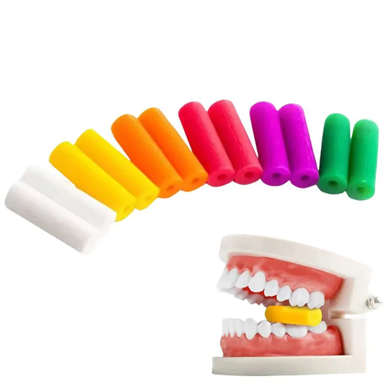 

5Pair Orthodontic Aligner Chewies Flexible Silicone Teeth Stick Bite Tooth Chew Fruit Flavors Invisible Retainer Seater Chews