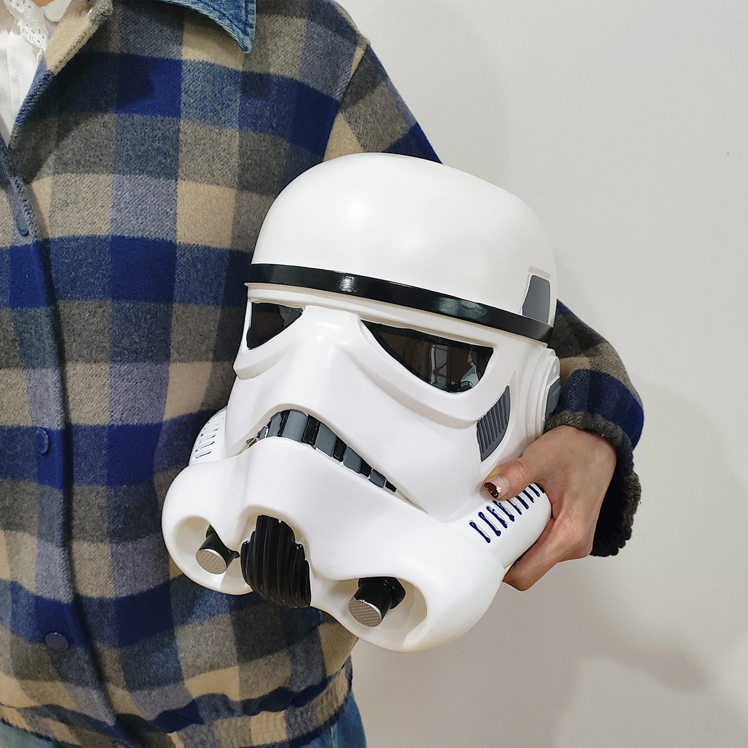 Máscara de cosplay de caçador de capacete de PVC PHS, capacete presente de festa de Natal de Halloween, brinquedos para crianças e adultos