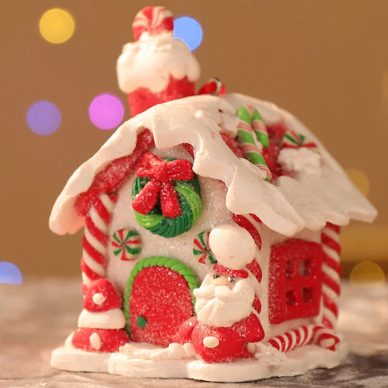

Christmas Gingerbread Small House Creative Xmas Tree Decorantions Hanging Ornament navidad christmas decorations for home 2023