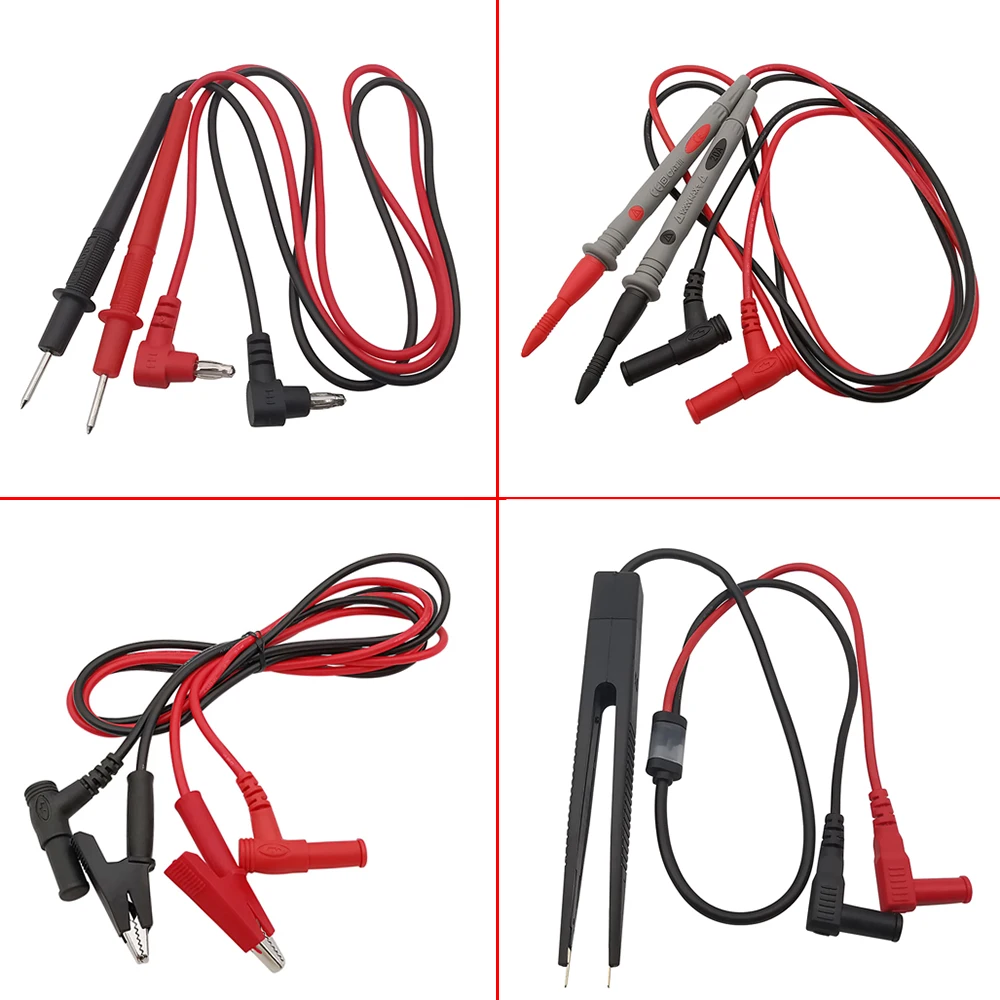 1 Paar Multimeter Universal Sonde Test kabel Bananen stecker Krokodil klemme für digitales Multi-Meter-Tester Blei Sonde Draht Stift Kabel