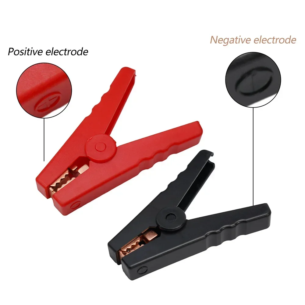 1PC  90mm 100A Electrical Crocodile For Alligator Car Battery Insulated Clips Clamps Connector Electric Tools Accessories