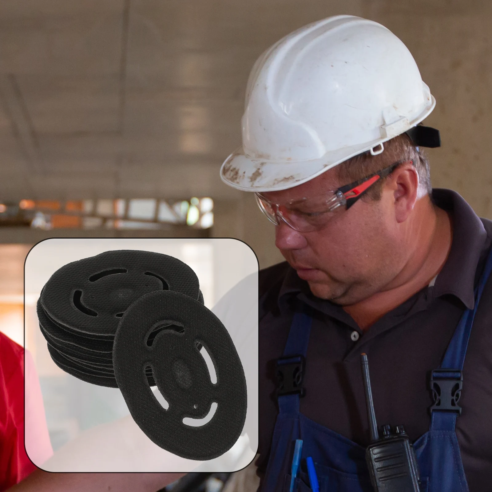 

10Pcs Safety Liners Premium Sponge Protective Liner for Construction Outdoor Sports Sweat Absorbent Comfortable