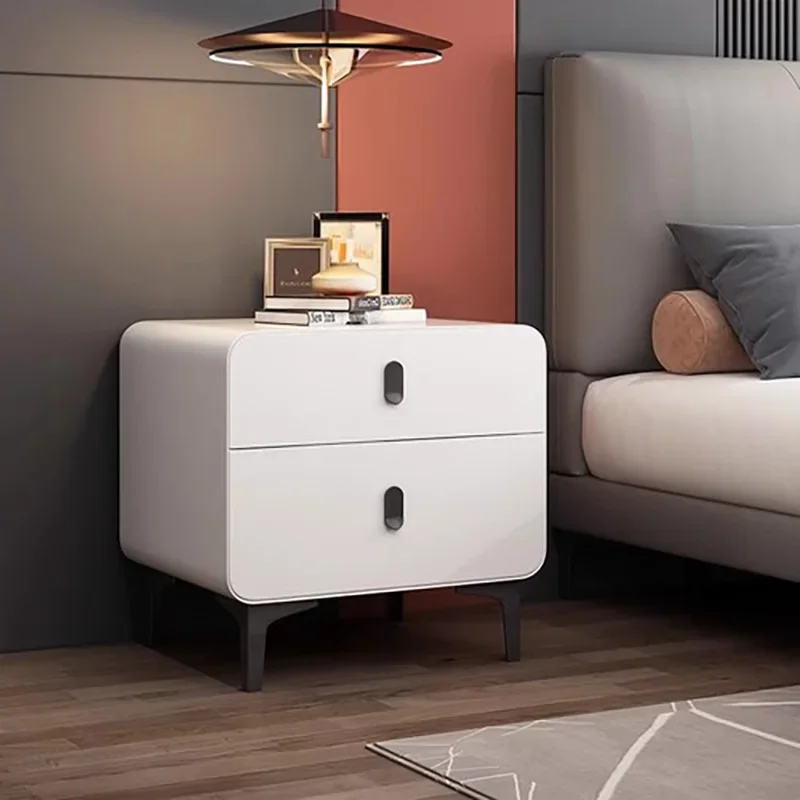 Luxury Storage Night Table Bedroom Trendy Unique Aesthetic Nightstand European Comfy Italian Mesitas De Noche Home Furniture