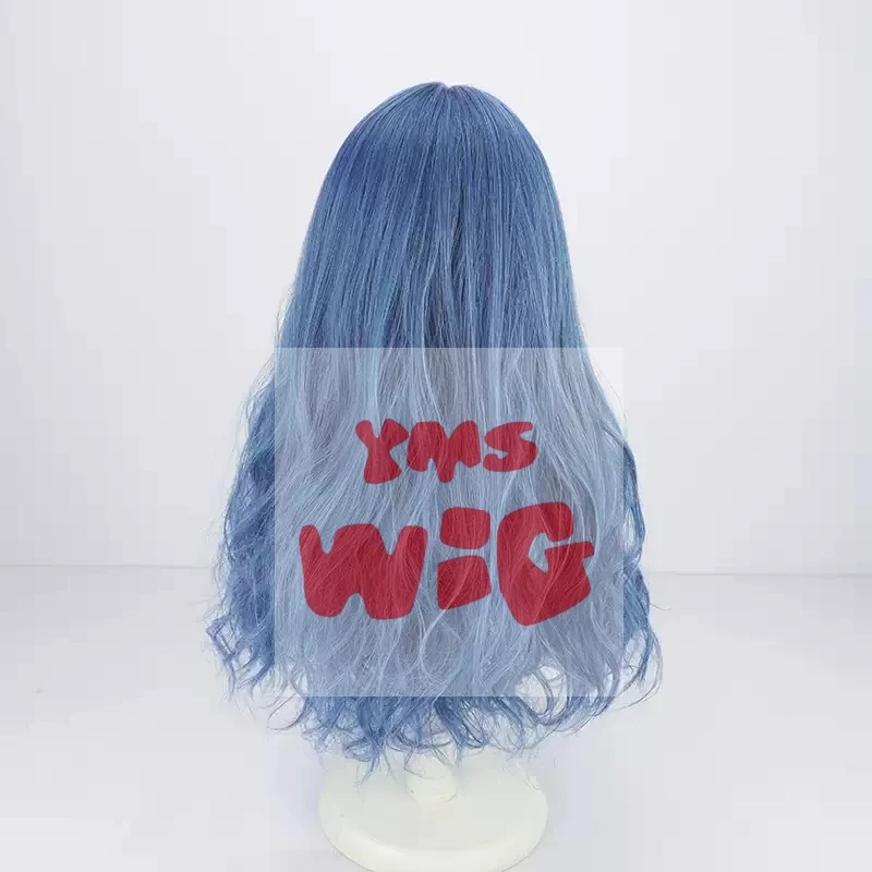 Die Hexe Ranni Cosplay Perücke Blau Hitzebeständige Synthetische Party + Perückenkappe