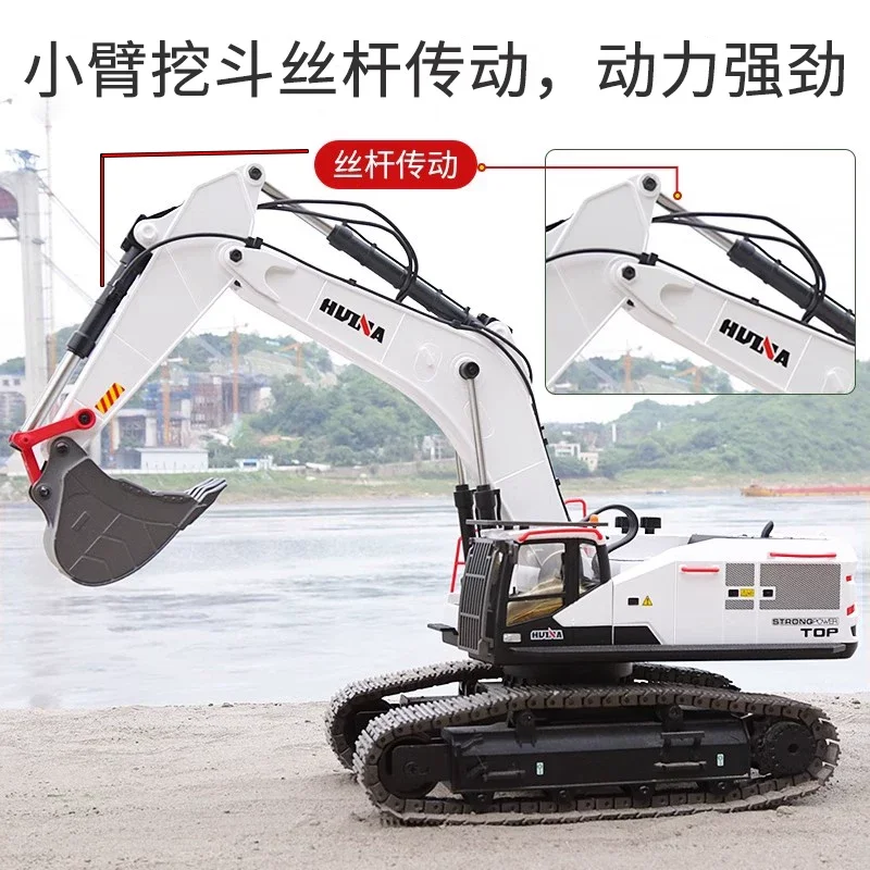 

Huina 1/14 1594 2.4ghz Rc Alloy Simulation Excavator 22-Channel Boy Remote Control Excavator Model Children'S Toy Gift