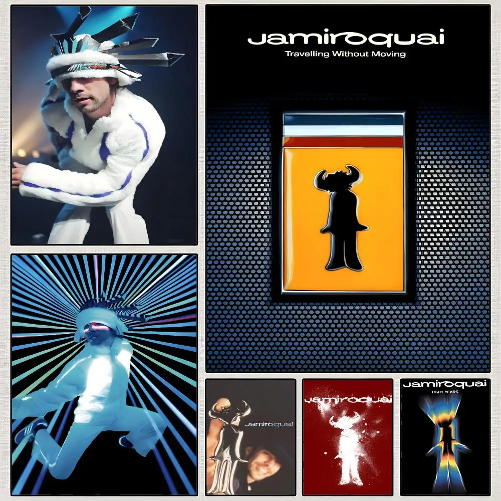 Band Jamiroquai Virtual Insanity Poster PP Wall Art Print Removable Water-Resistant Home Decor For Bedroom Apartment Gift
