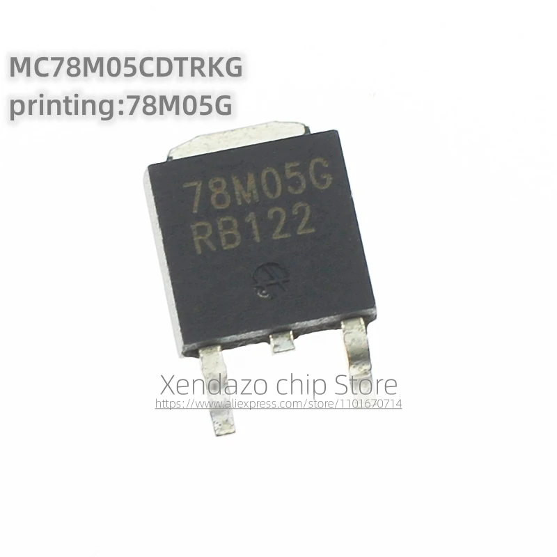 10pcs/lot MC78M05CDTRKG MC78M05 Silk screen printing 78M05G TO-252 package Original genuine Linear voltage regulator chip