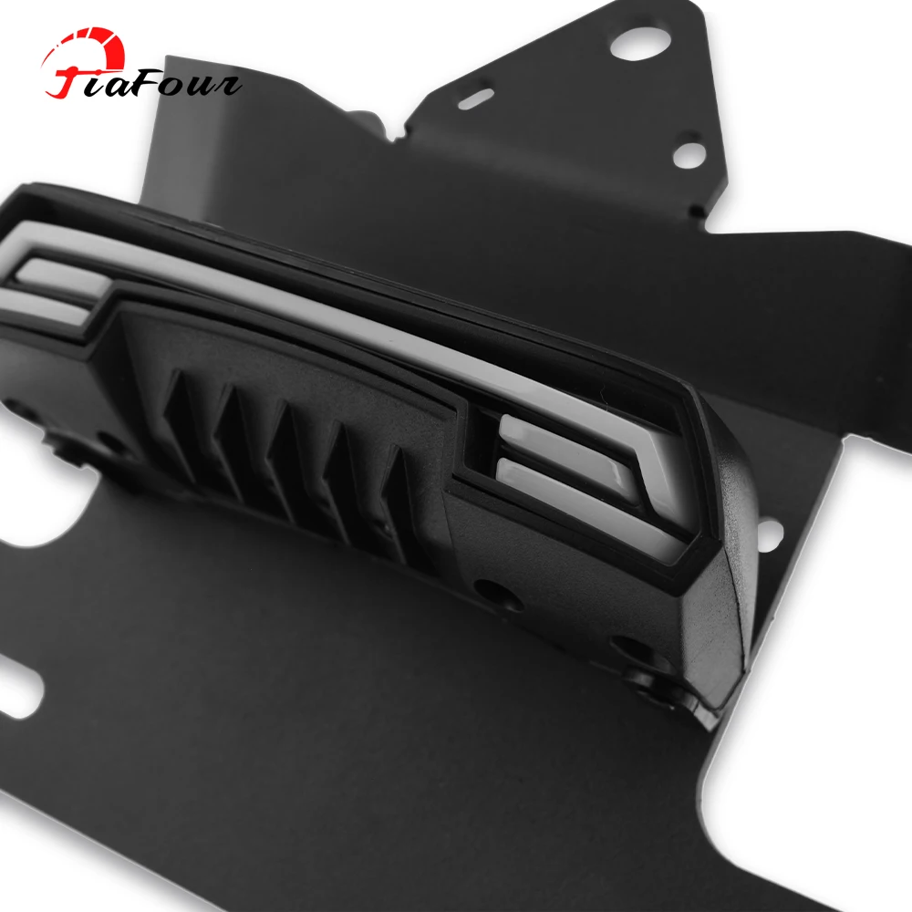 FIT For VULCAN S 650 Vulcan Cafe Fender Eliminator Registration License Plate Holder LED Tail Light Turn signal Lamp