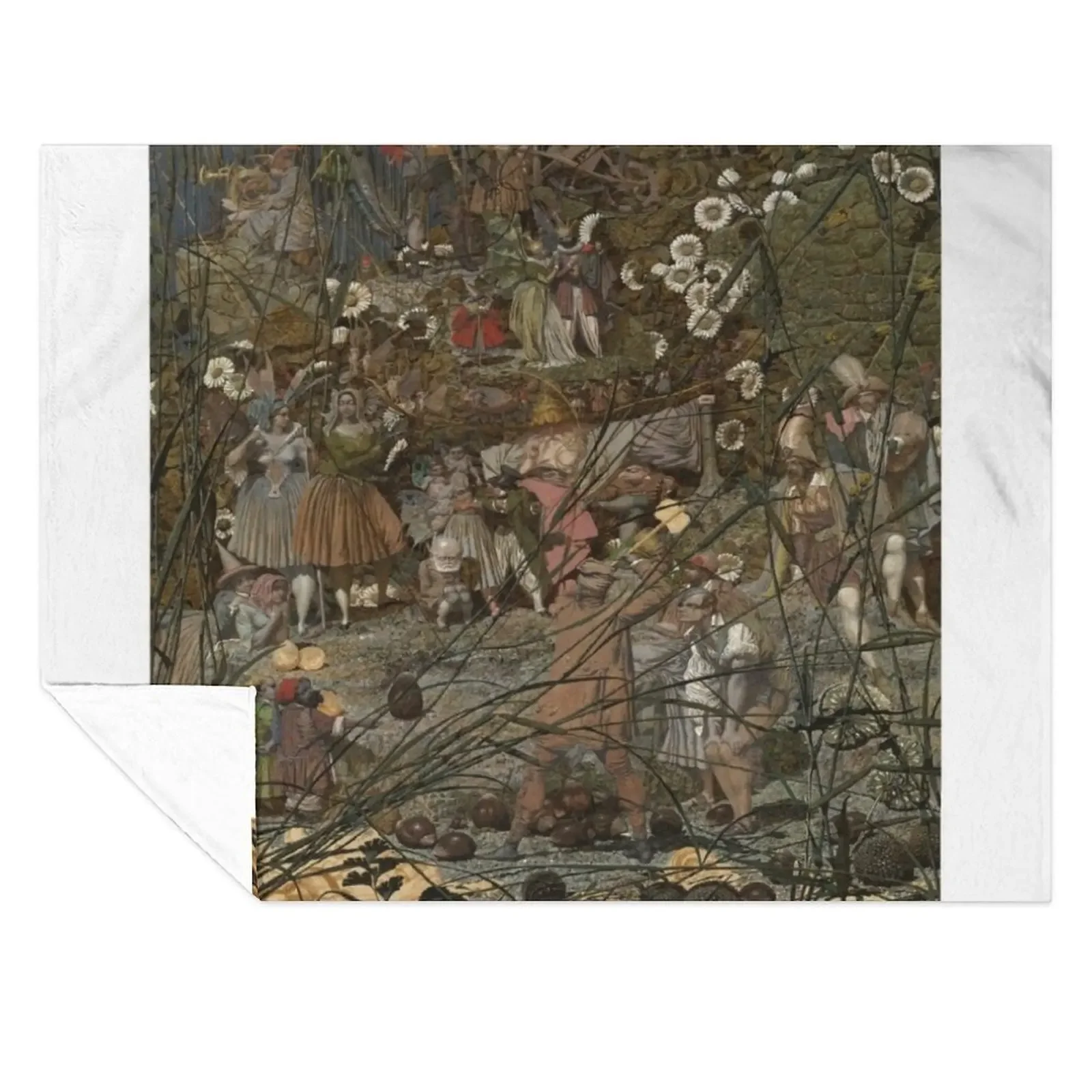 

Vintage Richard Dadd Fairies Throw Blanket christmas gifts Flannels Plaid decorative Blankets