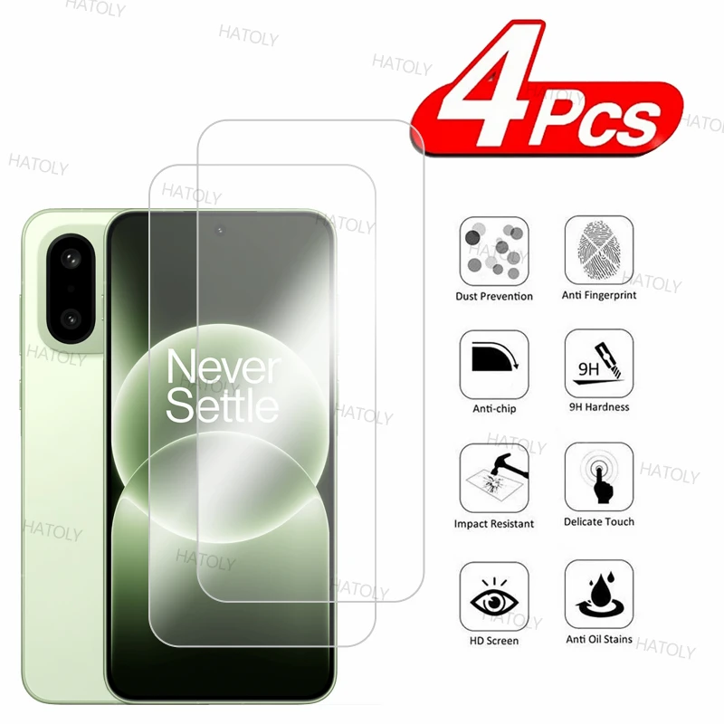 2/4 قطعة حامي الشاشة ل OnePlus 15R الزجاج المقسى OnePlus 15R الغراء الكامل المضادة للخدش طبقة رقيقة واقية الزجاج ل OnePlus 15R