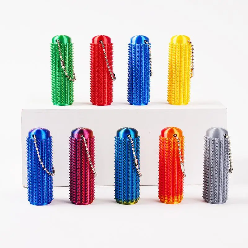 10-50pcs Little Ouchies Mini Spiky Grippie Stress Relief Keychain Pendant Fidget Toy for Anxiety Relief Anti-Anxiety Novelty